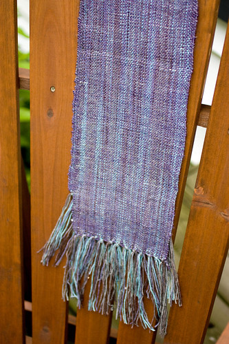 first woven scarf