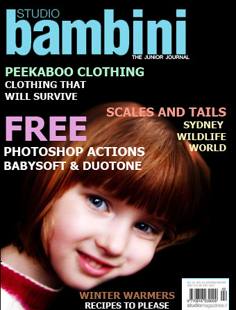 Studio Bambini - mock cover with photo of Siobhan