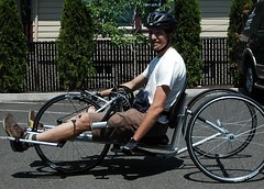 Handcycle ride wth Ian Jaquiss