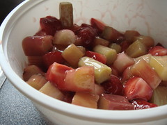 CSA Summer 3: Lightly Glazed Strawberries & Rhubarb