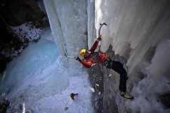 Ice climbing in Canada