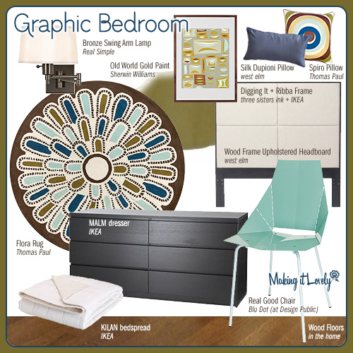 Graphic Bedroom (MIY: Real Good Chair)