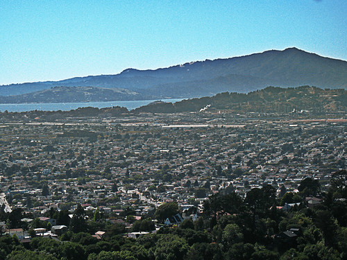view of richmond from tilden park hills