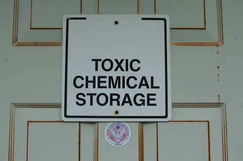 Toxic Chemical Storage sign