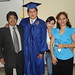 El Ingeniero David Guerrero, junto a sus padres y a su hermana quienes estaban muy orgullos.