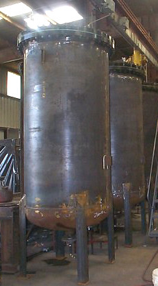 48" Diameter x 96" S/S Vertical Carbon Steel Filter Vessels