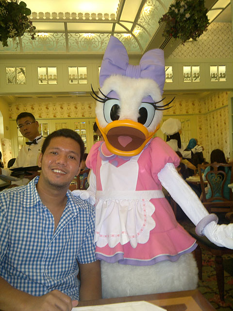 Me and Daisy Duck at Enchanted Garden