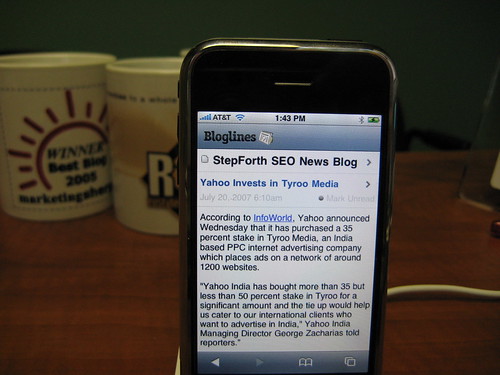 Bloglines on iPhone: i.bloglines.com