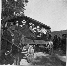 Driving to Lake Mohonk 1900