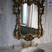 Ornate bathroom mirror and sink