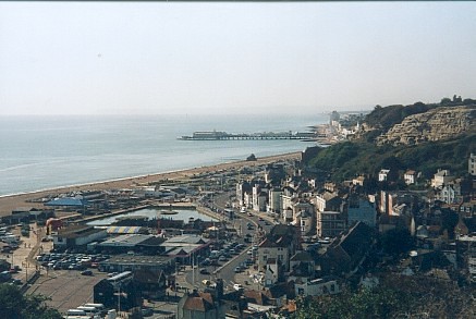Hastings from East Hill Cliff.