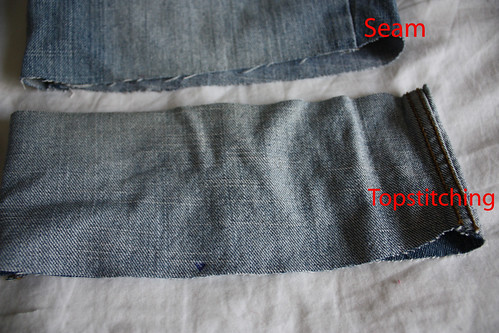 Step 6: Flip Cuff Inside Out, Thinnest Side Down