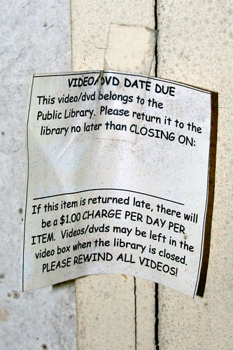 Library video due date reminder