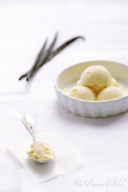 Decadent vanilla bean ice-cream