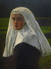 Millais's The Vale of Rest with detail of nun