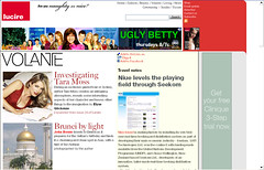 Ugly Betty 728×90 ad
