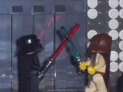 Star Wars Custom Lego Obi Wan v Darth Vader 1
