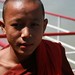 Young Monk on Boat