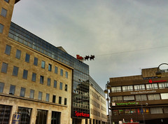 Weihnachtsmann am Dr.-Ruer-Platz in Bochum