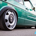 Golf MK1 on VW T5 wheels • <a style="font-size:0.8em;" href="http://www.flickr.com/photos/54523206@N03/26503002582/" target="_blank">View on Flickr</a>