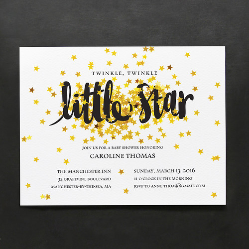 Baby Finalist — Vista Print, Twinkle, Twinkle Little Star Baby Shower Invitation