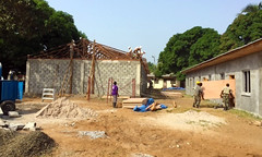 Michigan National Guard, Armed Forces of Liberia Soldiers construct new buildings