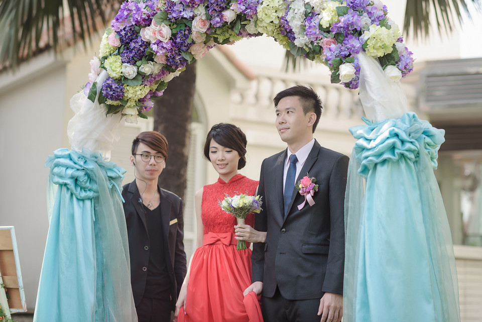 婚禮攝影-台南商務會館戶外證婚儀式-021