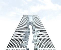 Проект небоскреба Skyframe в Париже от Tommaso Bernabò Silorata