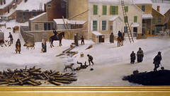 Francis Guy, Winter Scene in Brooklyn (detail), 1820