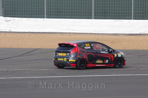 Jack Youhill in the BRSCC Fiesta Championship at Silverstone, April 2016