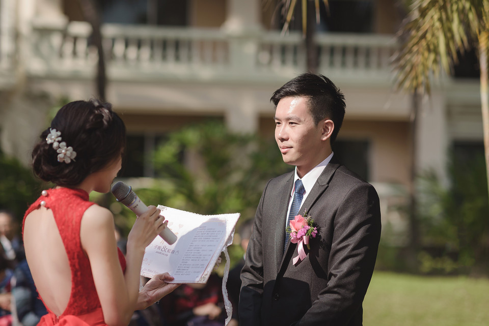 婚禮攝影-台南商務會館戶外證婚儀式-027