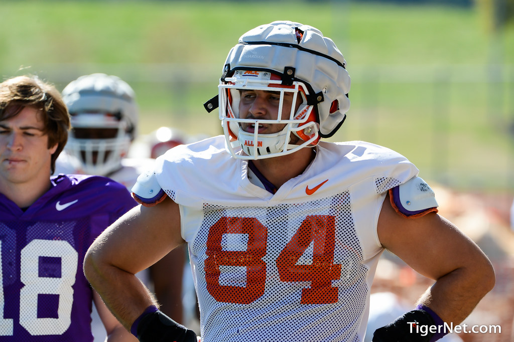 Clemson Football Photo of Cannon Smith and practice