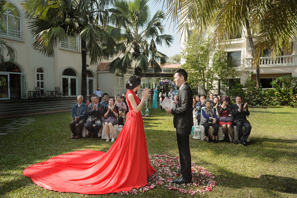 婚禮攝影-台南商務會館戶外證婚儀式-003
