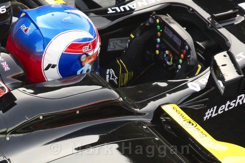 Jolyon Palmer in the Renault during Formula One Winter Testing 2016