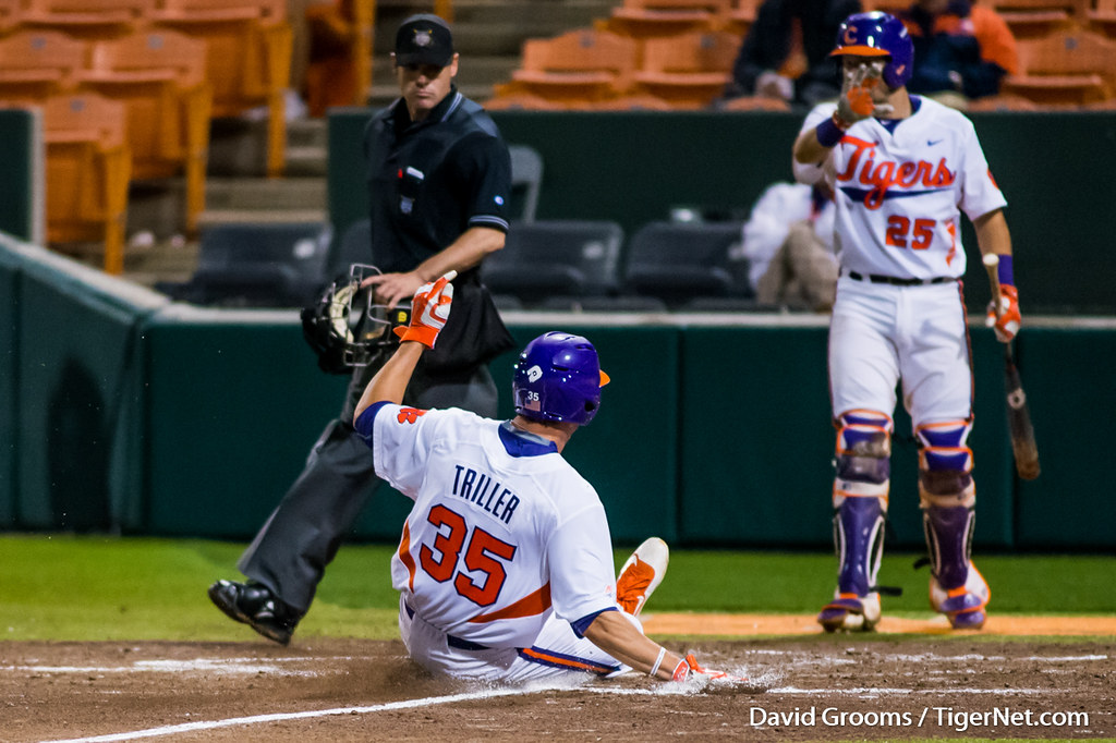 Clemson Baseball Photo of Mike Triller and Chris Okey