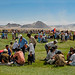 Visitors of a Mongolian Naadam