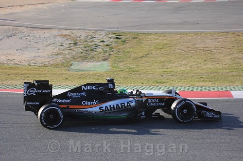 Nico Hulkenberg in his Formula One Winter Testing 2016