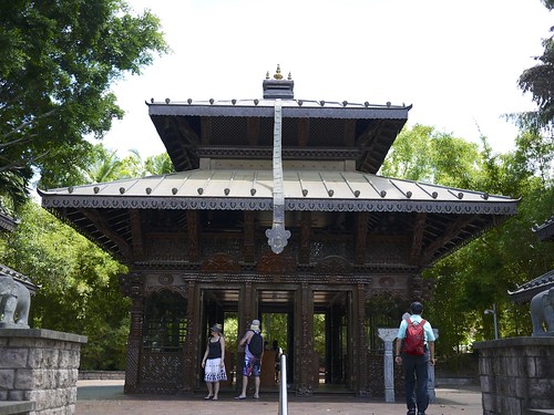 尼泊爾寺廟等建築，為博覽會後留下之建築