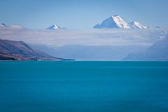 Cloudy Mount Cook & Lake Pukaki