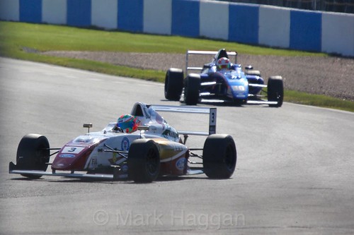 Sennan Fielding in British Formula Four during the BTCC Donington Weekend: 16th April 2016