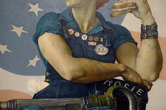 Rockwell, Rosie the Riveter (detail), 1943