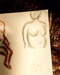 Life Drawing @matthewsyard in Theatre Utopia February 7th 2016  Next date at Project B, more information http://descart.es/lifedrawing  #art #artgallery #descartes #gallery #form #artist #artwork #chalk #culture #charcoal #coffee #coworking #paint #pencil
