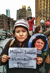 Rally for justice for the murder of Berta Cáceres