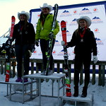 FIS Slalom at COP, Calgary, Alberta - U18 Women Day 1 1st - Kristina Natalenko (VST - Grouse Tyee) 2nd - Katie Fleckenstein (WMSC) 3rd - Sydney Bezenar