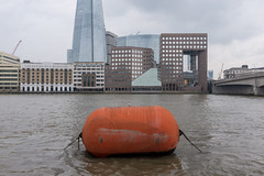Large orange buoy