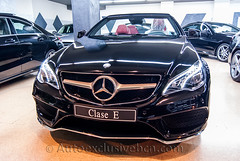 Mercedes-Benz Clase E 250 Cabrio *AMG PLUS* - 211c.v - Negro Obsidiana - Piel Rojo Bengala