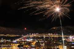 Fireworks over Tromsø