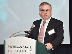 Photo representing MSU Investiture of Charles Stewart Mott Professors of Public Health, April 2016