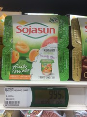 4 Sojasun pour 10€... on n'en mangera pas ! ( la vie chère en NC )