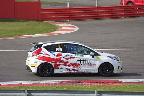 Michael Pain in the BRSCC Fiesta Championship at Silverstone, April 2016